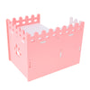 Hamster Hideout Hamster House Cabin Cages Wooden Villa Hut Play Toy Pink