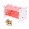 Small Animals Hamster Gerbil Colorful Tunnel House Nest Rest Bedroom Pink