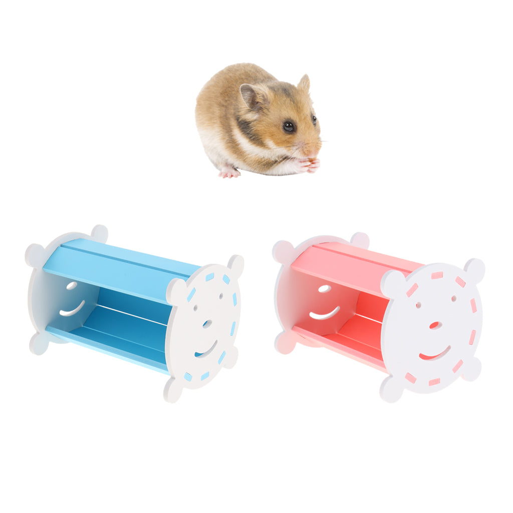 Small Animals Hamster Gerbil Colorful Tunnel House Nest Rest Bedroom Blue