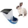 Small Pet Rabbit Automatic Feeder Cage Feeding Food Water Dispenser