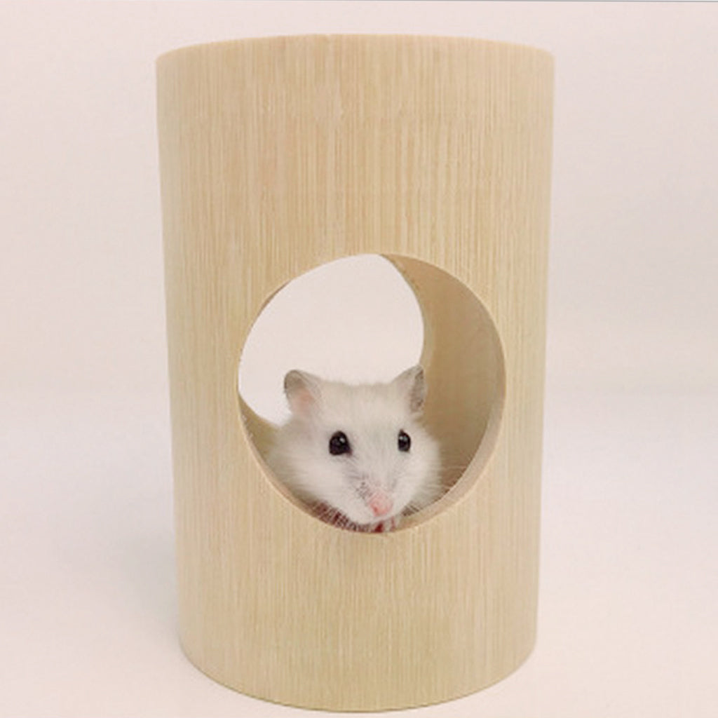 2x Hamsters Nest Activity Tunnel Bamboo House for Rat Mice Gerbils Toys