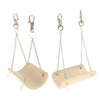 2 Pcs Pet Swing Hammock Hamster Squirrel Small Animal Bamboo Hang Toys