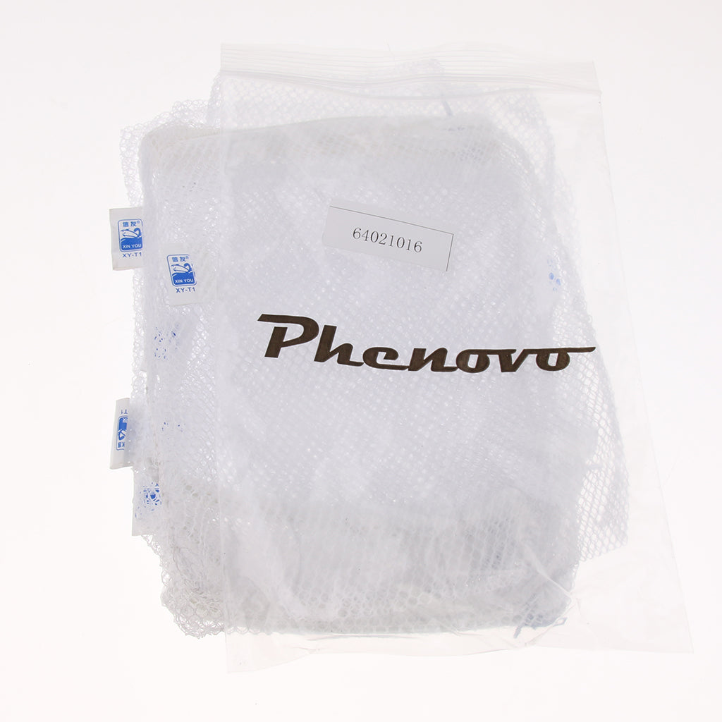 10 Pcs Zipped Fish Tank Filter Material Mesh Bag Isolation Bag 15x20cm White