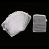 10 Pcs Zipped Fish Tank Filter Material Mesh Bag Isolation Bag 15x20cm White