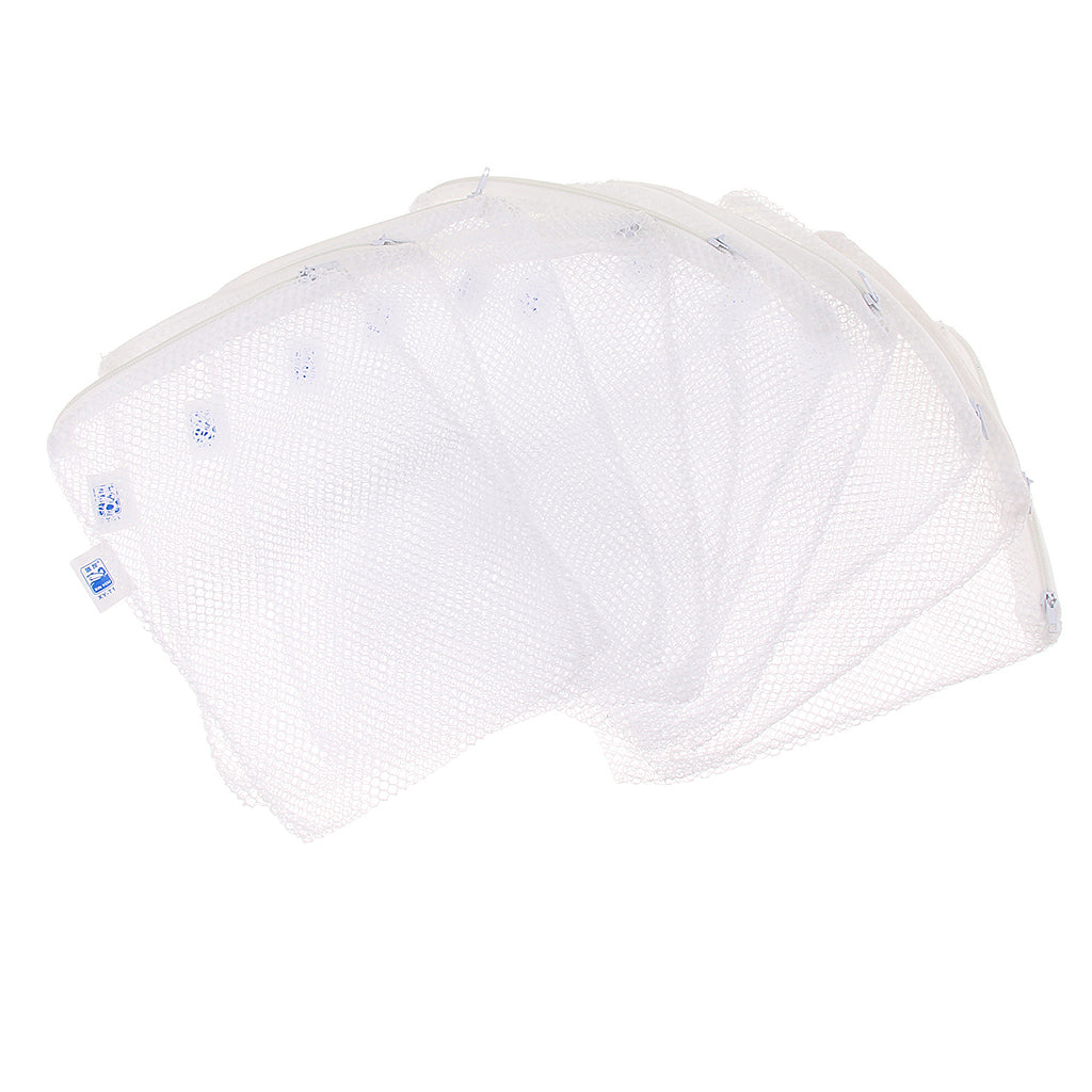 10 Pcs Zipped Fish Tank Filter Material Mesh Bag Isolation Bag 15x20cm White