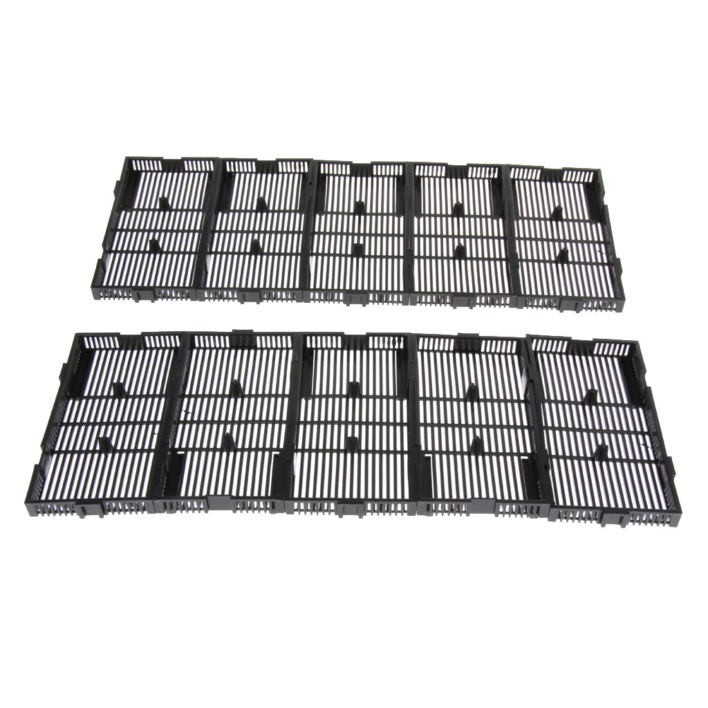 10 Pcs Under Sand Gravel Filter Undergravel Filteration Plate for Fish Tank