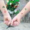 8pcs Christmas Temporary Tattoos Water Transfer Makeup Body Stickers Decals