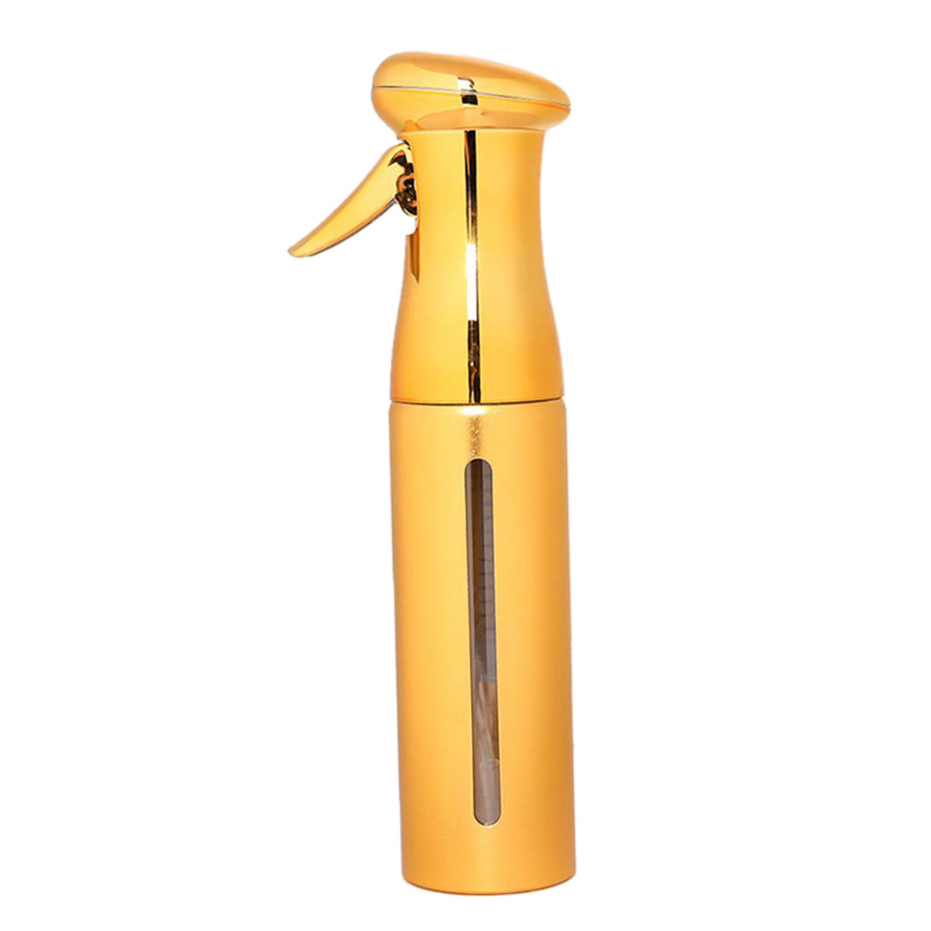 250ml Empty Hairdressing Spray Bottle Fine Water Mister Pump Sprayer Golden