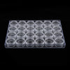 Empty Plastic Storage Box Set Makeup Nail Art Organizer Container w/ Lids