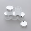 5x Empty Glass Bottle Cosmetic Jars Box for Makeup Face Cream Essential Oil 10g