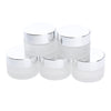 5x Empty Glass Bottle Cosmetic Jars Box for Makeup Face Cream Essential Oil 20g