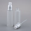 2Pcs Empty Glass Bottles Cosmetic Makeup Travel Lotion Containers 50ml Pump