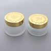 2x Empty Glass Makeup Cream Jar Cosmetic Refillable Containers 30/50g 50G