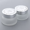 2x Empty Glass Makeup Cream Jar Lotion Bottle Cosmetic Container Filling 50g