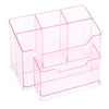 Nail Tools Organizer Cosmetic Display Stand Makeup Holder Box Acrylic Pink