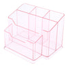 Nail Tools Organizer Cosmetic Display Stand Makeup Holder Box Acrylic Pink