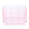 Nail Tools Organizer Cosmetic Display Stand Makeup Holder Box Acrylic Pink