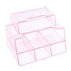 Nail Tools Organizer Cosmetic Display Stand Makeup Holder Box Acrylic Pink