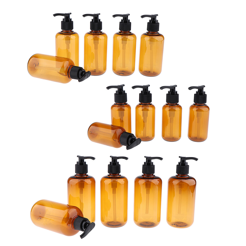 5pcs Empty Pump Shampoo Lotions Container Refillable Body Wash Gel Bottles 100ml