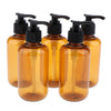 5pcs Empty Pump Shampoo Lotions Container Refillable Body Wash Gel Bottles 200ml