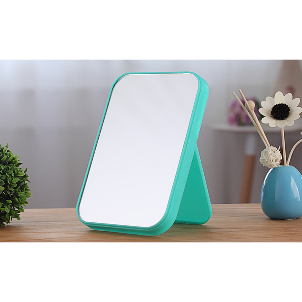 8.7"  Portable Folding Cosmetic Tabletop Stand Makeup Mirror Travel Green