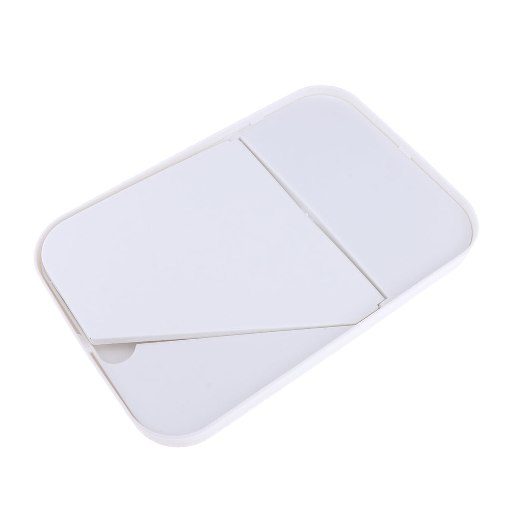 8.7"  Portable Folding Cosmetic Tabletop Stand Makeup Mirror Travel White