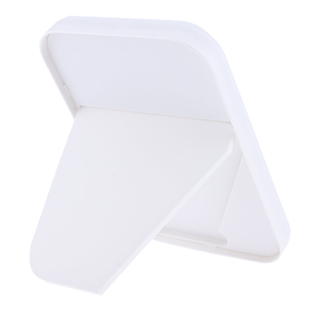 8.7"  Portable Folding Cosmetic Tabletop Stand Makeup Mirror Travel White