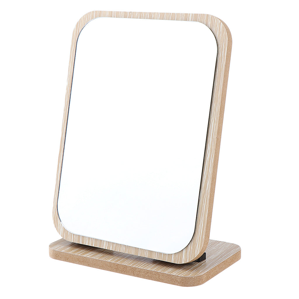 Bathroom Shaving Vanity Mirror Folding Standing Makeup Mirrors Vertical