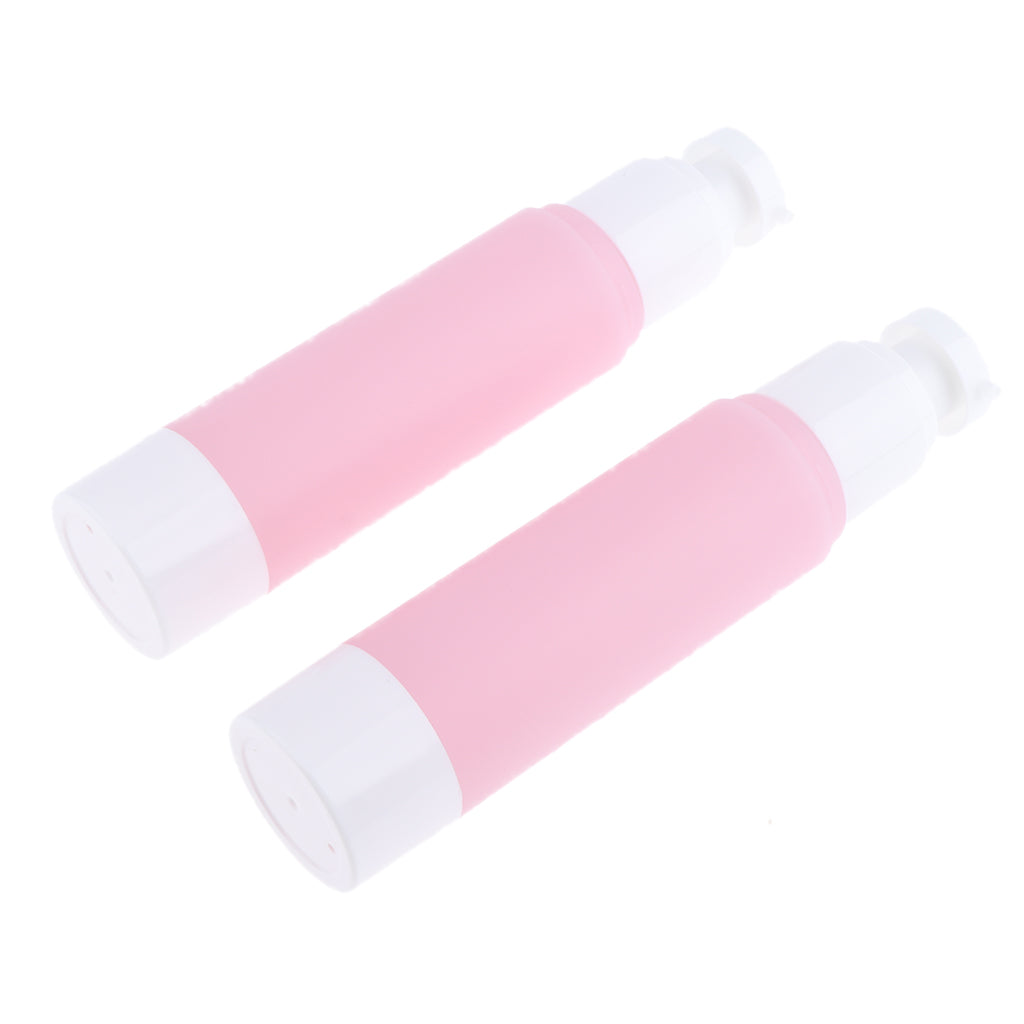 2Pcs Portable Empty Cosmetic Makeup Sterile Airless Pump Spray Bottles 100ml