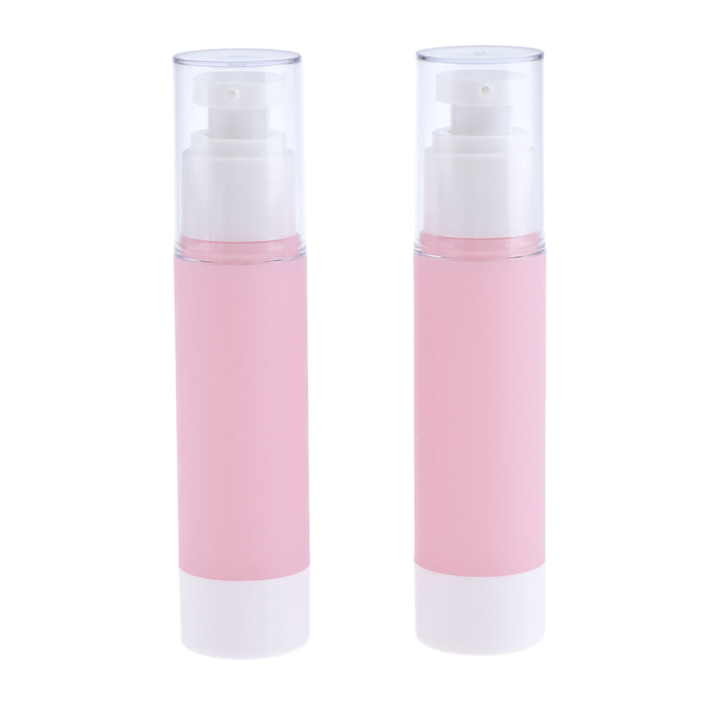 2Pcs Portable Empty Cosmetic Makeup Sterile Airless Pump Spray Bottles 100ml