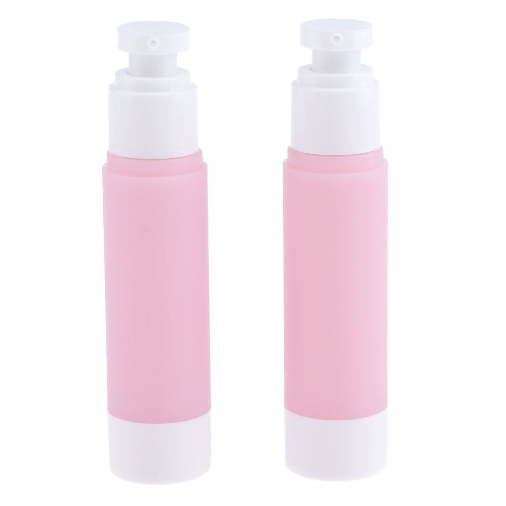 2Pcs Portable Empty Cosmetic Makeup Sterile Airless Pump Spray Bottles 100ml