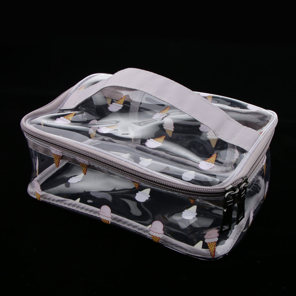 PVC Travel Clear Makeup Storage Toiletry Wash Tools Bag Pouch Zipper Bag 1#