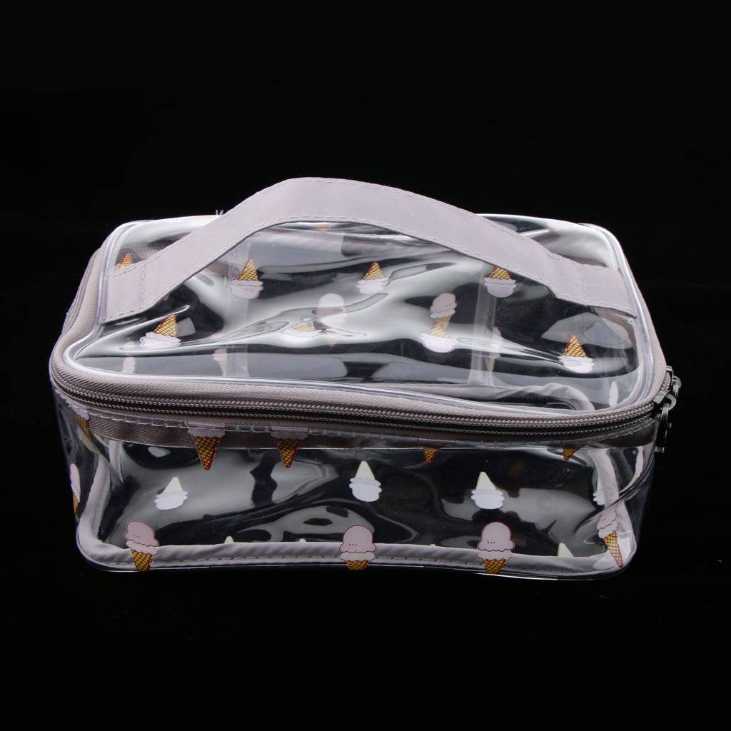 PVC Travel Clear Makeup Storage Toiletry Wash Tools Bag Pouch Zipper Bag 1#