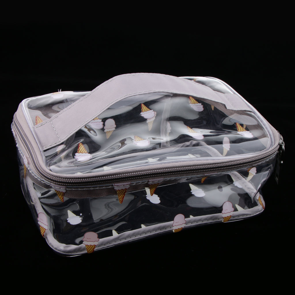 PVC Travel Clear Makeup Storage Toiletry Wash Tools Bag Pouch Zipper Bag 1#