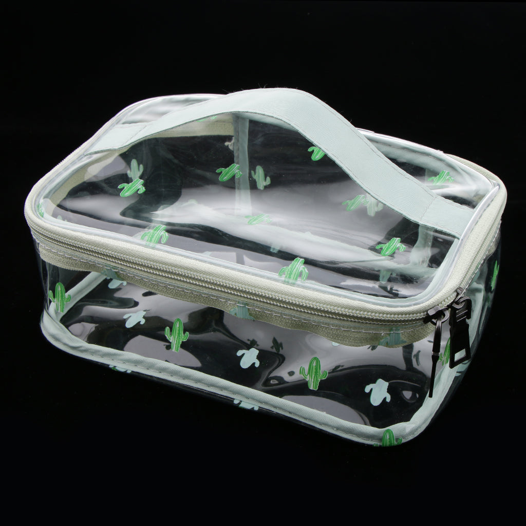 PVC Travel Clear Makeup Storage Toiletry Wash Tools Bag Pouch Zipper Bag 6#