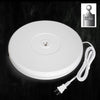 360 Degree Electric Motorized Rotary Display Stand Turntable w/ Lights White