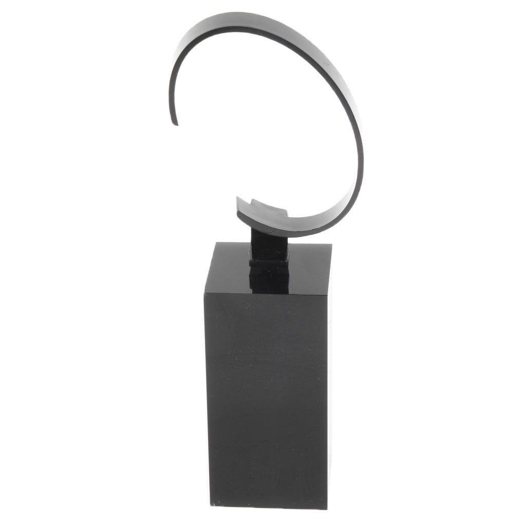 Acrylic Watch Display Stand Showcase Bracelet Display Holder 8cm Black