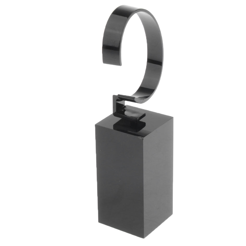 Acrylic Watch Display Stand Showcase Bracelet Display Holder 8cm Black