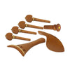 Jujube Wood 4/4 Violin Parts Set Tailpiece + Tuning Pegs + Endpin +Chin Rest