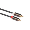 1.5m 2x6.35mm Male to 2RCA Male Stereo Audio Cable Gold Plated