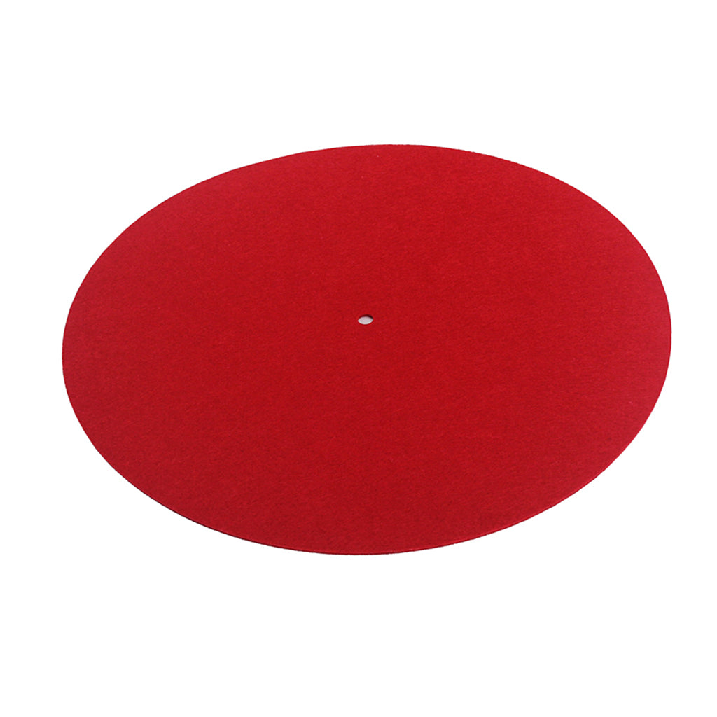 Anti-static Turntable Platter Felt Slip Mat Record Player Audiophile Pad Red