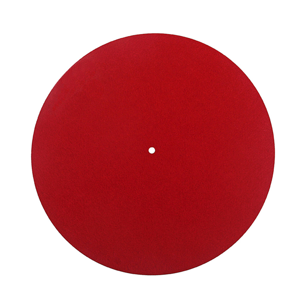 Anti-static Turntable Platter Felt Slip Mat Record Player Audiophile Pad Red