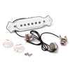 Electric Acoustic Guitar Soundhole Magnetic Pickup with Volume & Tone, White