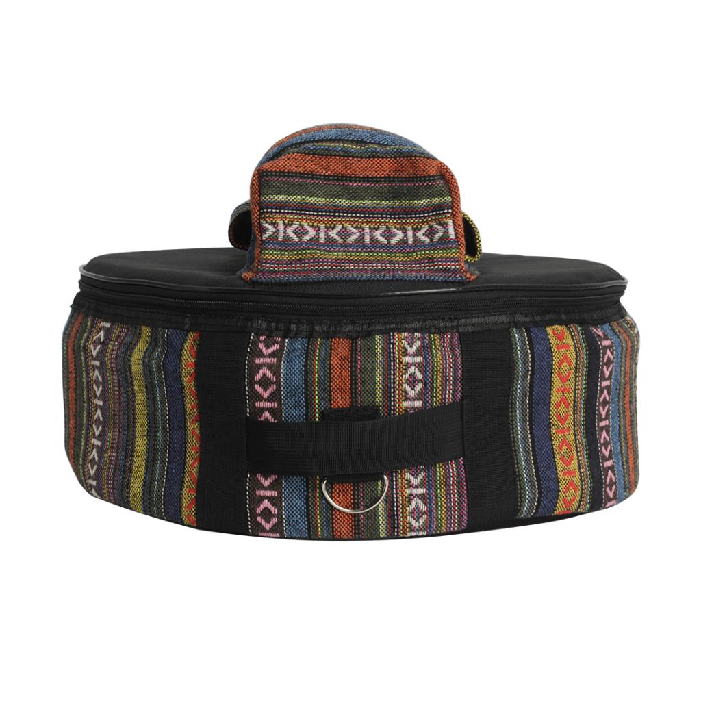 Ethnic Style Snare Drum Bag Carrying Case Portable