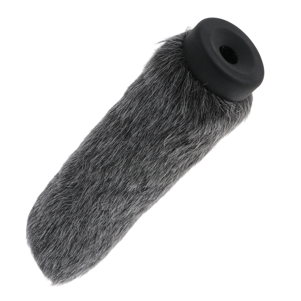 Black Gray Interview Microphone Windscreen Foam Mic Cover 9.45 inch