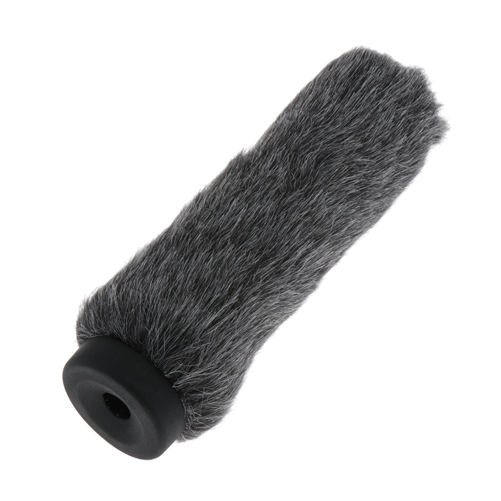 Black Gray Interview Microphone Windscreen Foam Mic Cover 9.45 inch