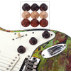 3pcs Rose Wood Guitar Control Knob Tone or Volume Top Hat Tuning Peg Button