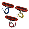 6 Big Pole Red Bridge Middle Neck Single Coil Guitar Pickup Set