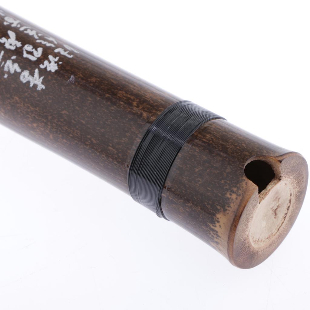 8 Holes Chinese Bamboo Flute Xiao Woodwind Instrument F Key Right Hand