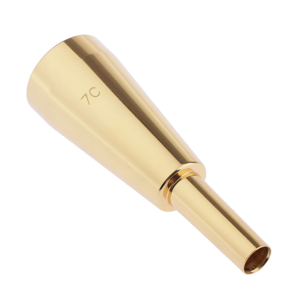 Heavy Trumpet Mouthpiece 7C Fits Most Standard Trumpets Golden